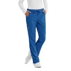 Women's Cargo Scrub Pant with Drawstring Elastic Waistband